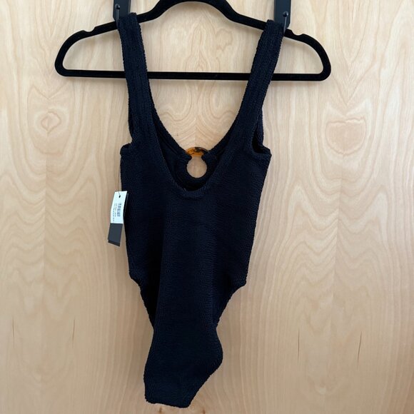 Hunza G ‘Celine’ One-Piece Swimsuit – Black | One Size | NWT - Picture 3 of 5